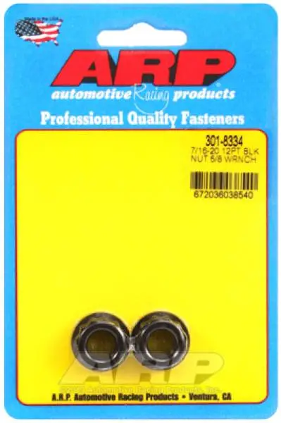 ARP 7/16in-20 5/8 Socket 12pt Nut Kit image 2