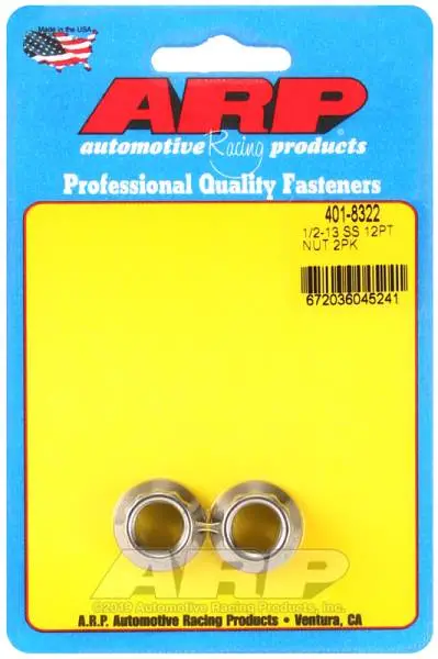 ARP 1/2-13 SS 12pt nut kit