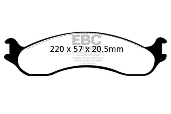 EBC 98-03 Dodge B250 B2500 Cargo 2500 Van 3/4 Ton Greenstuff Front Brake Pads image 2