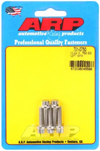 ARP 10-24 x .750 12pt SS Bolts (Pack of 5)