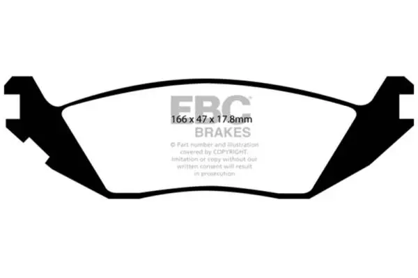 EBC 06-09 Chrysler Aspen 4.7 Extra Duty Rear Brake Pads image 2