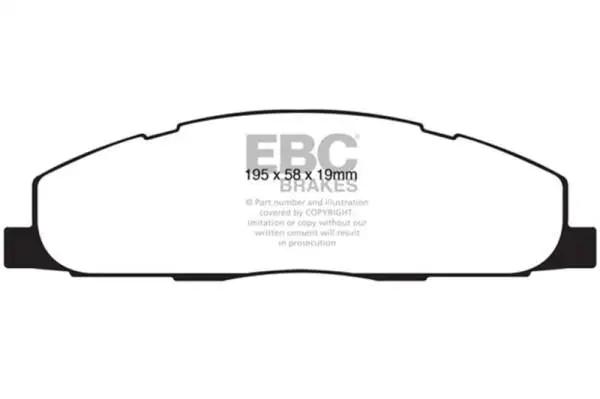 EBC 09-11 Dodge Ram 2500 Pick-up 5.7 2WD/4WD Extra Duty Rear Brake Pads image 2