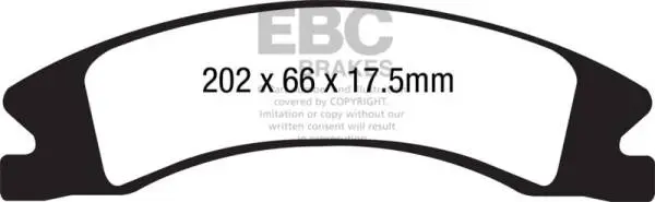 EBC 15+ Cadillac Escalade Ext/Esv 6.2 2WD Extra Duty Front Brake Pads image 2