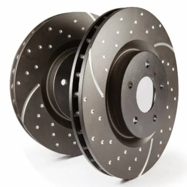 EBC 2019+ Chevrolet Silverado 3500 2WD / 4WD DRW GD Sport Dimpled & Slotted Rear Rotors thumbnail 2