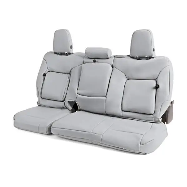 Covercraft 07-13 Chevrolet Avalanche/ Leatherette PrecisionFitFront Row Seat Covers - Lt Grey image 5