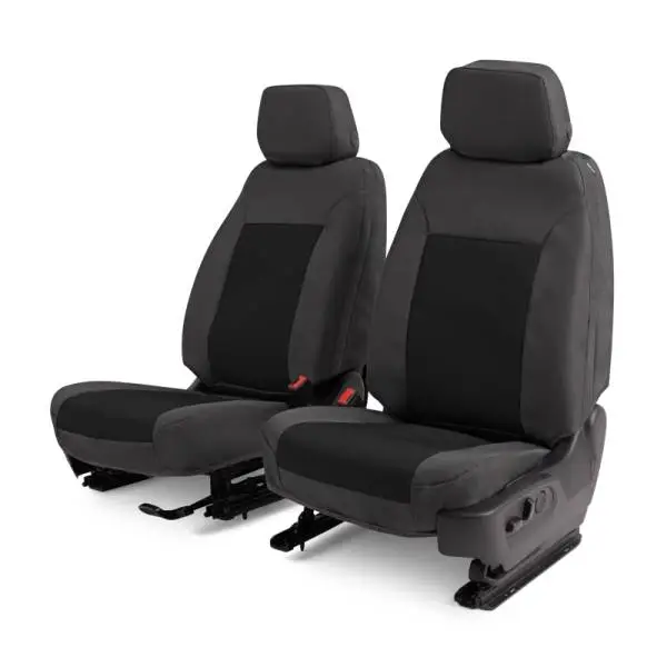 Covercraft 16-24 Chevrolet Express/GMC Endura PrecisionFitFront Row Seat Covers - Charcoal/Blk thumbnail 4