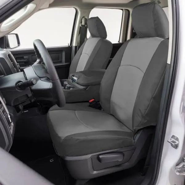 Covercraft 16-24 Chevrolet Express/GMC Endura PrecisionFitFront Row Seat Covers - Silver/Charcoal