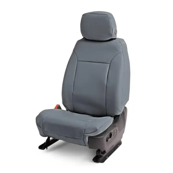 Covercraft 19-24 Chevrolet Silverado Leatherette PrecisionFitSecond Row Seat Covers - Med Grey image 6