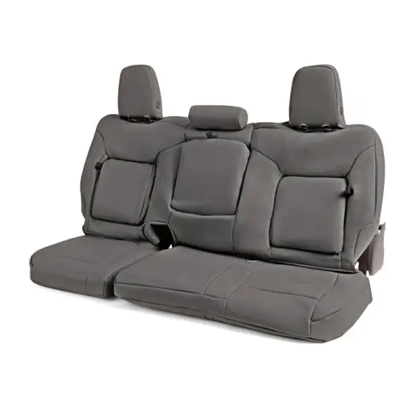 Covercraft 19-21 Chevrolet Silverado/ Leatherette PrecisionFit Custom Front Row Seat Covers - Stone image 4