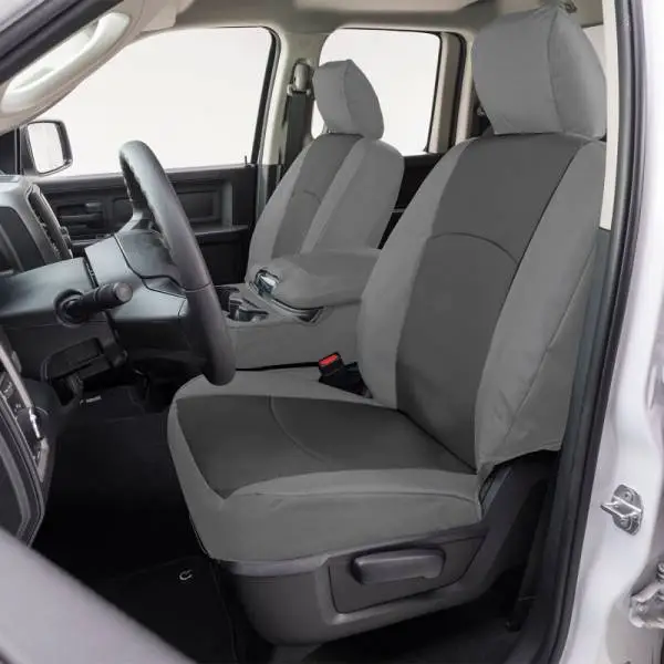Covercraft 21-24 Chevrolet Tahoe PrecisionFit Front Row Seat Covers - Charcoal/Silver