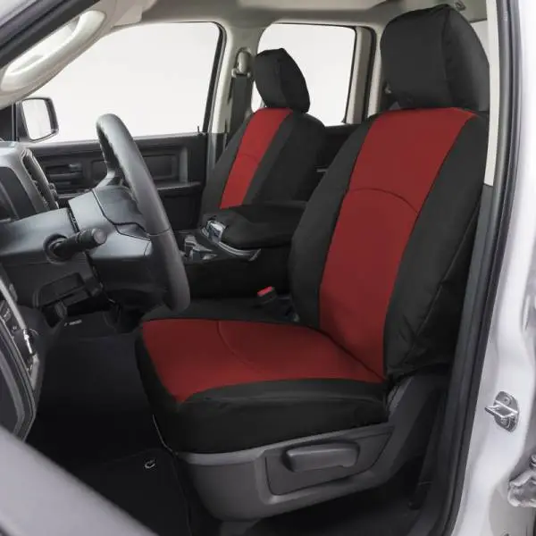 Covercraft 21-24 Chevrolet Tahoe/Suburban/ Endura PrecisionFitSecond Row Seat Covers - Red/Blk