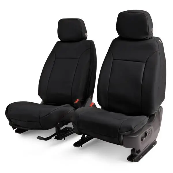 Covercraft 21-24 Chevy Tahoe/ Leatherette PrecisionFit Custom Third Row Seat Covers - Black thumbnail 4