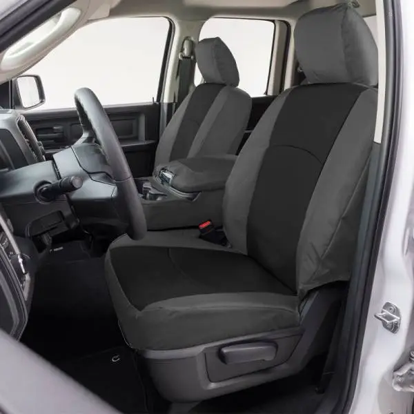Covercraft 21-24 Chevrolet Tahoe/ Endura PrecisionFit Custom Front Row Seat Covers - Black/Charcoal