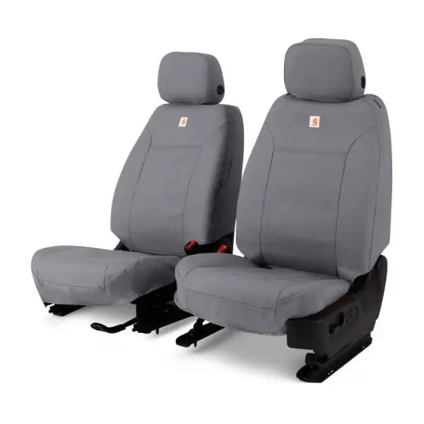 Covercraft 95-99 Chevrolet Silverado Carhartt PrecisionFit Custom Front Row Seat Covers - Gravel thumbnail 5