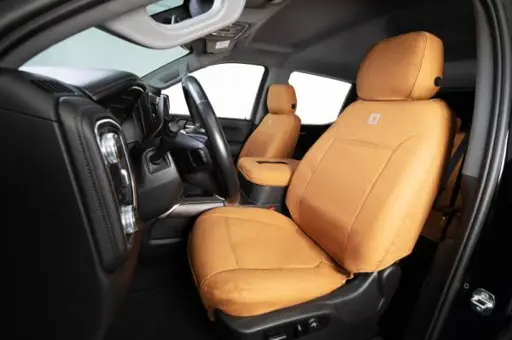 Covercraft 00-02 Chevrolet Avalanche Carhartt PrecisionFit Custom Front Row Seat Covers - Brown