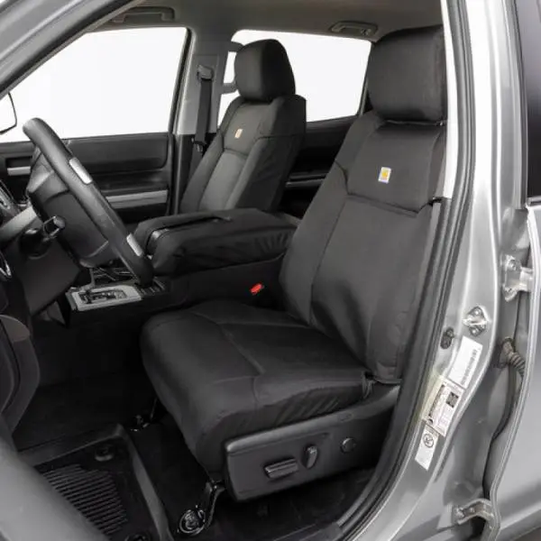 Covercraft 19-24 Dodge Ram Carhartt Super Dux PrecisionFit Custom Front Row Seat Covers - Black image 10