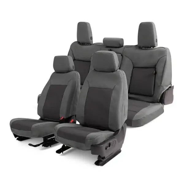 Covercraft 19-24 Dodge Ram 1500 Endura PrecisionFit Custom Second Row Seat Covers - Silver/Charcoal image 6