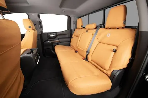 Covercraft 00-05 Ford Excursion Carhartt PrecisionFit Custom Third Row Seat Covers - Brown thumbnail 6