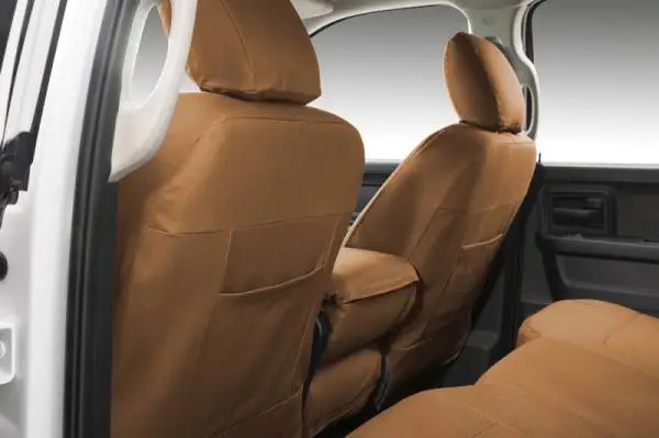 Covercraft 01 Ford F250 Carhartt PrecisionFit Custom Front Row Seat Covers - Brown image 7