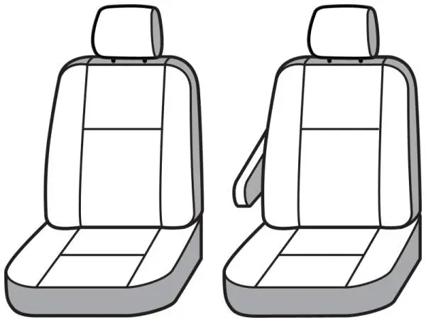 Covercraft 15-24 Ford Transit Endura PrecisionFit Custom Front Row Seat Covers - Tan/Tan image 7