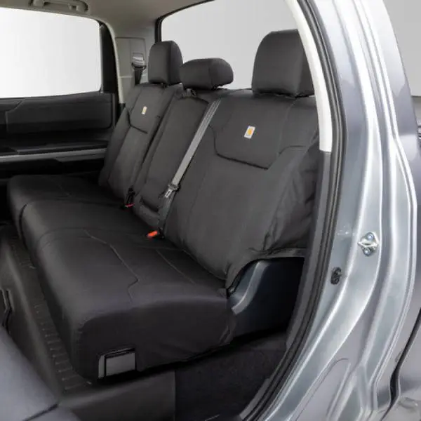 Covercraft 21-24 Ford F150 Carhartt Super Dux PrecisionFit Custom Second Row Seat Covers - Black image 10
