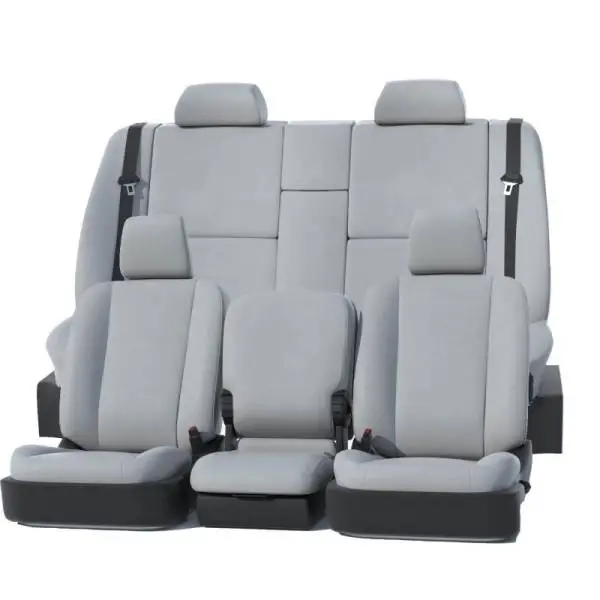 Covercraft 24-25 Ford F250-F550 King Ranch Leatherette PrecisionFit Front Seat Covers - Light Grey