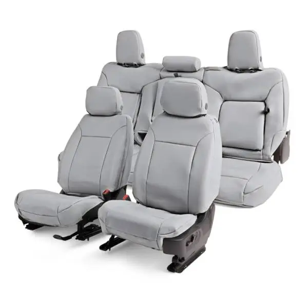 Covercraft 24-25 Ford F250-F550 King Ranch Leatherette PrecisionFit Front Seat Covers - Light Grey image 6