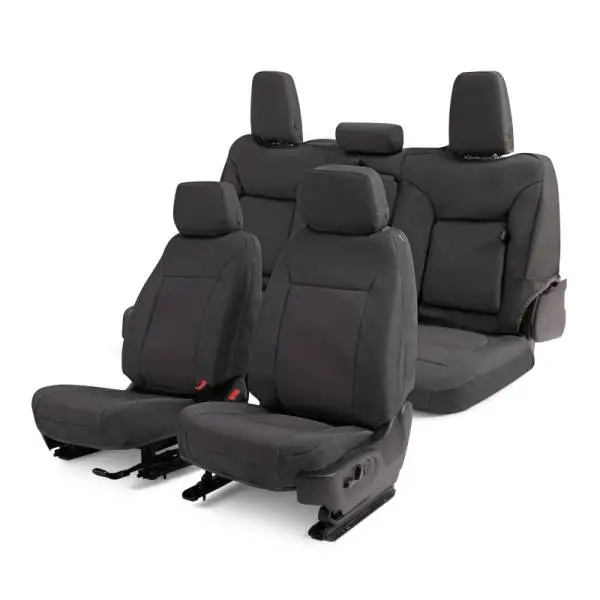 Covercraft 15-24 Ford Transit Endura PrecisionFit Custom Front Row Seat Covers - Charcoal/Charcoal thumbnail 5