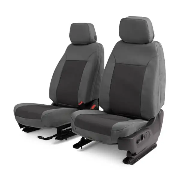 Covercraft 15-24 Ford Transit Endura PrecisionFit Custom Front Row Seat Covers - Silver/Charcoal thumbnail 4