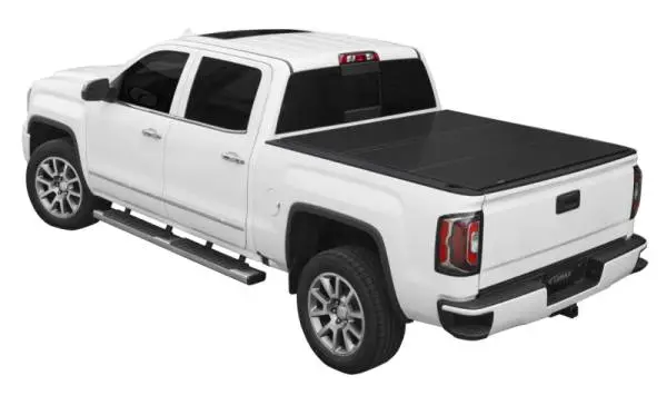Access LOMAX Tri-Fold Cover 2020+ Chev/GMC Full Size 2500 3500 6ft 8in Standard Bed - Matte Black image 2