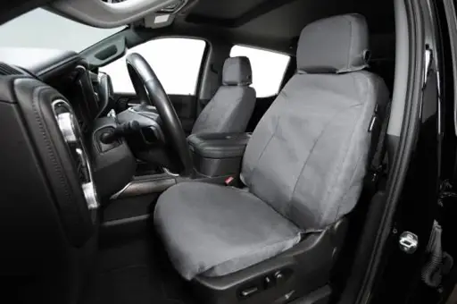 Covercraft 00-06 Ford Excursion Waterproof Polyester SeatSaver Custom Front Row Seat Covers - Grey