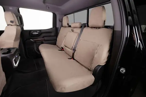 Covercraft 14-21 Dodge Ram Polycotton SeatSaver Custom Front Row Seat Covers - Taupe thumbnail 7