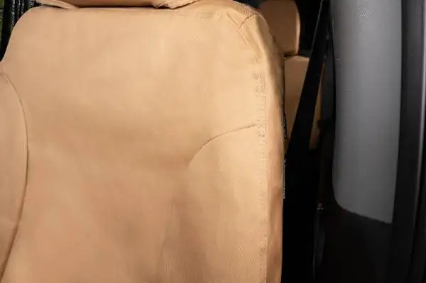 Covercraft 21-23 Chevrolet Tahoe Polycotton SeatSaver Custom Front Row Seat Covers - Tan thumbnail 4