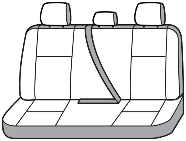 Covercraft 11-24 Dodge Ram Polycotton SeatSaver Custom Second Row Seat Covers - Wet Sand image 3