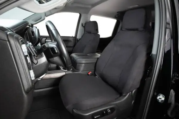 Covercraft 21-23 Chevrolet Tahoe Polycotton SeatSaver Custom Third Row Seat Covers - Charcoal