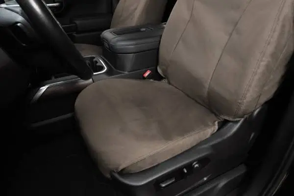 Covercraft 99-04 Ford Superduty Waterproof Polyester SeatSaver Custom Second Row Seat Covers - Taupe thumbnail 5