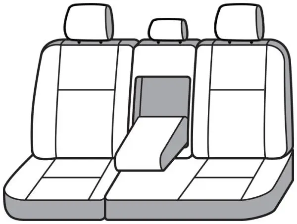 Covercraft 11-16 Ford F-250 Polycotton SeatSaver Custom Second Row Seat Covers - Wet Sand image 3