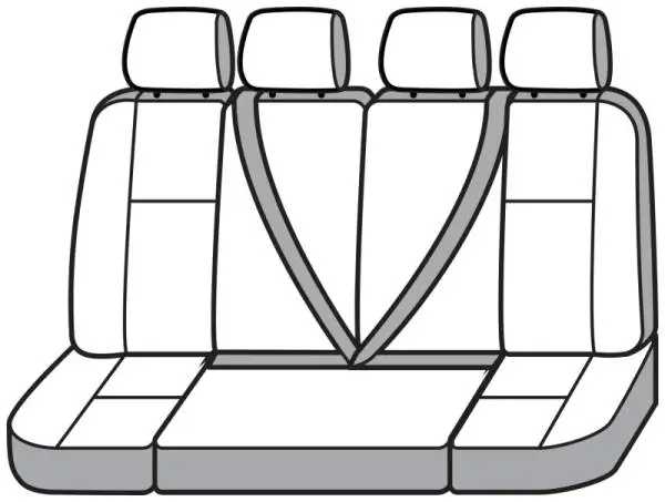 Covercraft 15-21 Ford Transit Waterproof Polyester SeatSaver Custom Third Row Seat Covers - Grey thumbnail 3