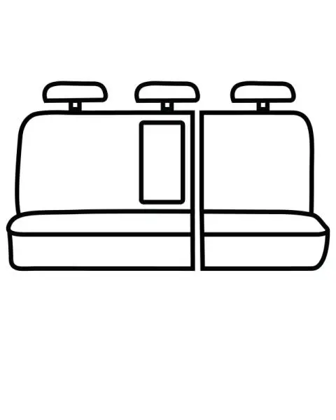 Covercraft 19-24 Chevrolet Silverado Polycotton SeatSaver Custom Second Row Seat Covers - Wet Sand thumbnail 3