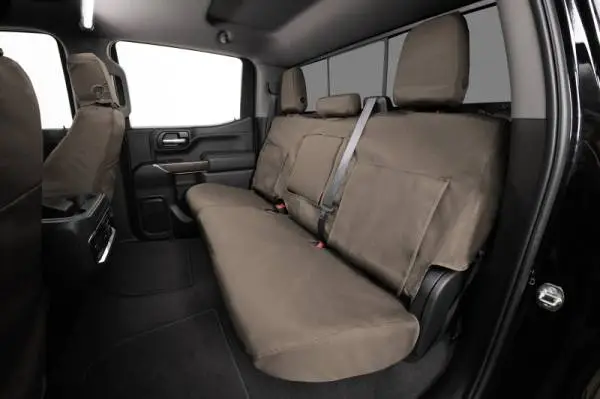 Covercraft 19-24 Chevrolet Silverado Waterproof Polyester SeatSaverSecond Row Seat Covers - Taupe thumbnail 5