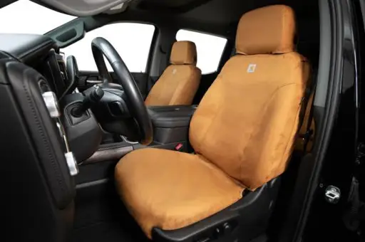 Covercraft 01-06 Chevrolet Silverado Carhartt SeatSaver Custom Front Row Seat Covers - Brown