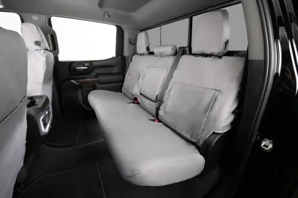 Covercraft 21-23 Chevrolet Tahoe Polycotton SeatSaver Custom Second Row Seat Covers - Grey thumbnail 7