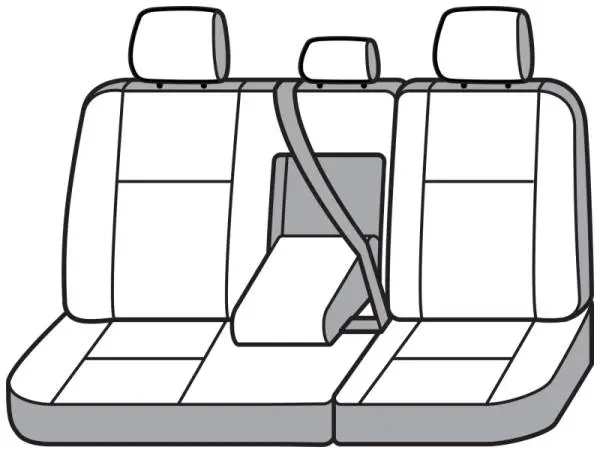 Covercraft 22-24 Dodge  RAM Mega Polycotton SeatSaver Custom Second Row Seat Covers - Taupe thumbnail 3