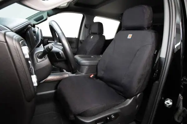 Covercraft 00-06 Ford Excursion Carhartt Super Dux SeatSaver Custom Front Row Seat Covers - Black