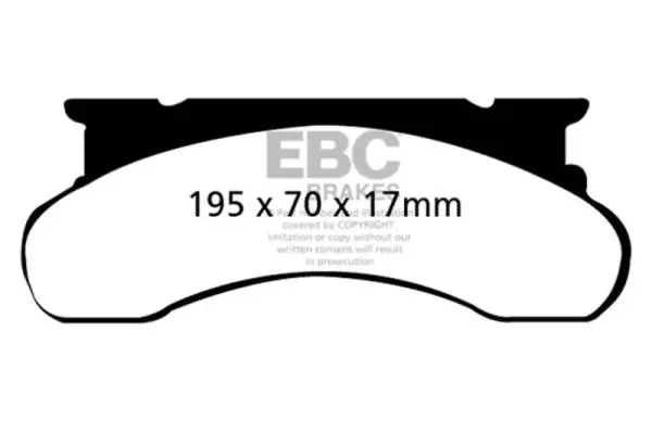 EBC 77-91 Ford Econoline E250 4.6 Ultimax2 Front Brake Pads image 2