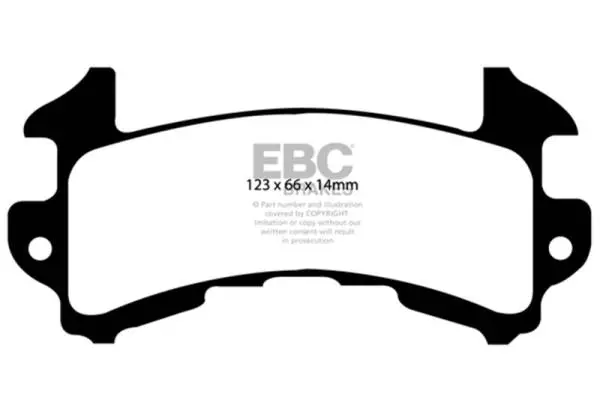 EBC 79-85 Buick Riviera (Fwd) 3.8 Turbo Ultimax2 Rear Brake Pads image 2