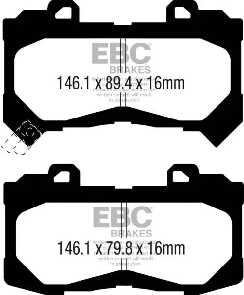 EBC 15+ Chevrolet Colorado 2.5 Ultimax2 Front Brake Pads image 2