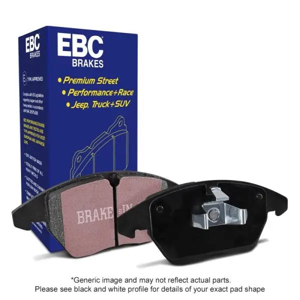 EBC 00-02 Dodge Ram 2500 Pick-up 5.2 2WD (Pad with wear sensor) Ultimax2 Front Brake Pads thumbnail 5