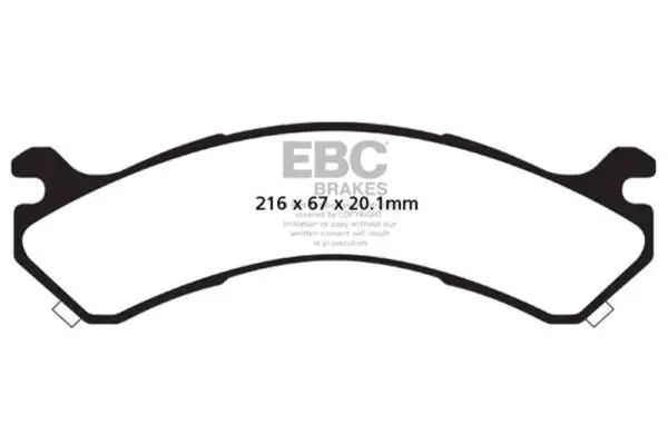 EBC 01-05 Chevrolet Silverado 3500 (2WD) Ultimax2 Rear Brake Pads thumbnail 2