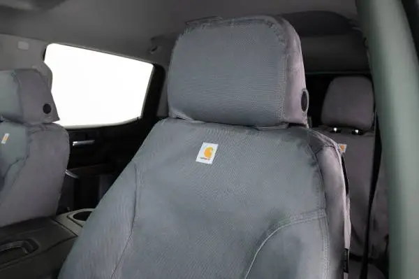 Covercraft 14-21 Dodge Ram Carhartt SeatSaver Custom Front Row Seat Covers - Gravel thumbnail 6